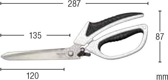 Actual product image Tajima Craftsman Scissors Varix 287 mm (28.70 cm)