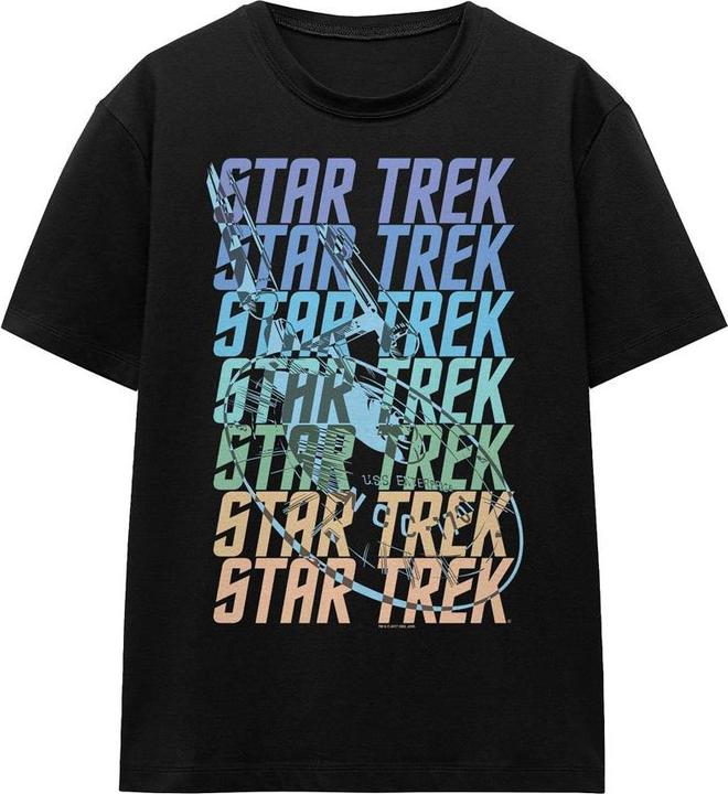Actual product image Unisex Adult Enterprise Multi Logo T-Shirt (M)