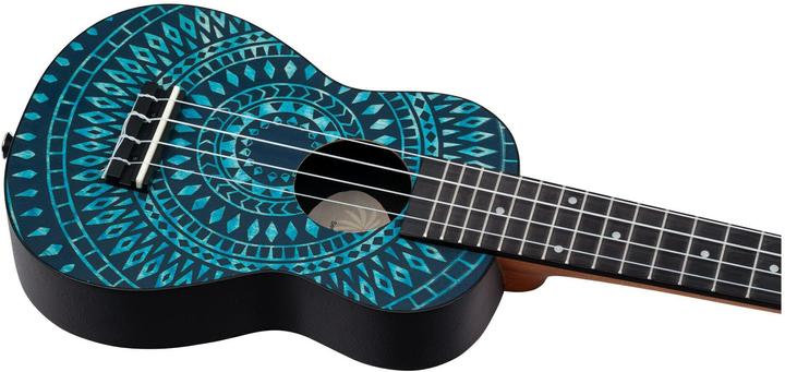Actual product image Keiki Ukulele Package - Soprano - Blue Kaleidoscope (Soprano, Sopranino)