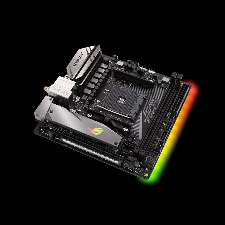 Actual product image ASUS ROG STRIX B350-I GAMING, mini-ITX, AM4 (AM4, AMD B350, Mini-ITX)