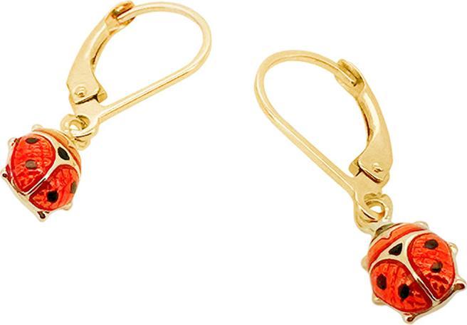Produktbild JGZ Creolen Marienkäfer (18 Karat Gold 750)