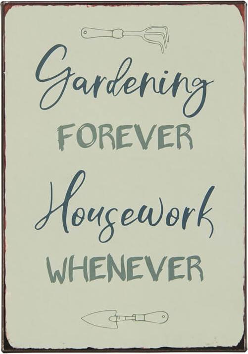 Produktbild Ib Laursen Blechschild Gardening Forever (14 x 20 cm)