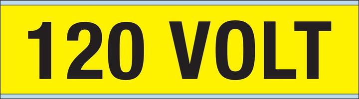 Actual product image Brady Labelling for cables and voltage, 120 volts