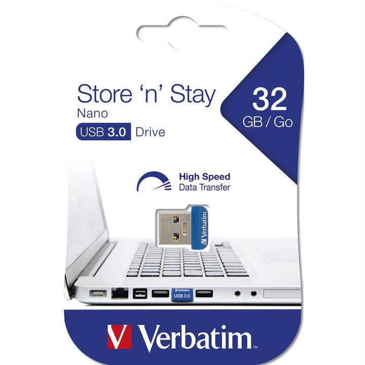 Actual product image Verbatim Nano (32 GB, USB-A, USB 3.0)