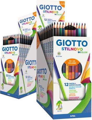 Actual product image Giotto Colored pencil Stilnovo Bicolor 12s (Multicolor, 12 x)