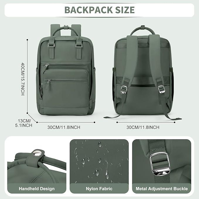 Image du produit Only-Bags.Store Sac à dos pour ordinateur portable de couleur unie, sac d'école simple de style preppy, sport de