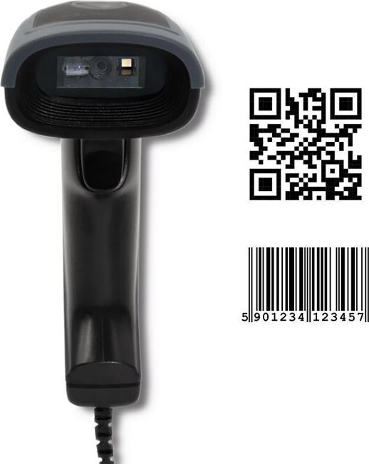 Immagine prodotto Qoltec 50863 Scanner QR e BARCODE cablato | USB (Codici a barre 2D)