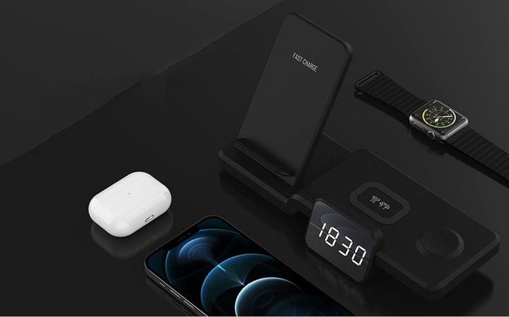Immagine prodotto Apfelkiste Stazione di ricarica rapida Qi Apple Watch / Smartphone / AirPods (15 W)