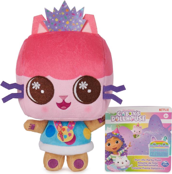 Actual product image Gabby's Dollhouse Plush Celebration (Assorted) (24.87 cm)