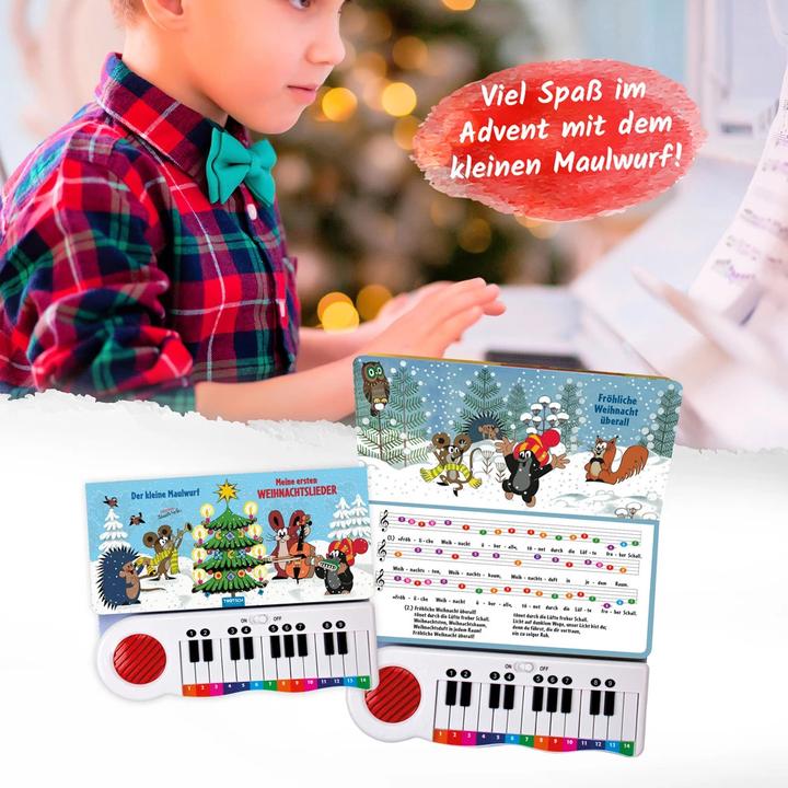 Actual product image Der kleine Maulwurf Klavierbuch Meine ersten Weihnachtslieder (German, Trötsch Verlag GmbH & Co KG, 2023)