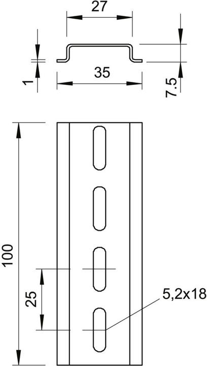 Produktbild OBO Bettermann Hutschiene