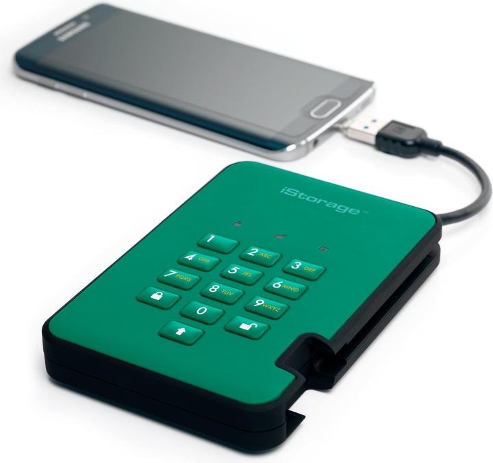 Image du produit iStorage diskAshur² - Disque dur - crypté - 5 To - externe (portable) (5 To)