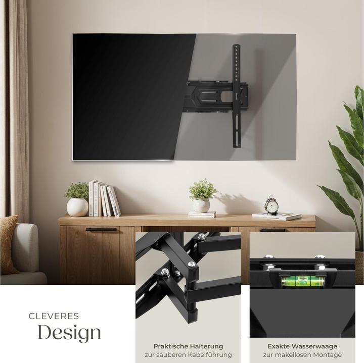 Produktbild tectake TVWandhalterung (Wand, 55", 60 kg)