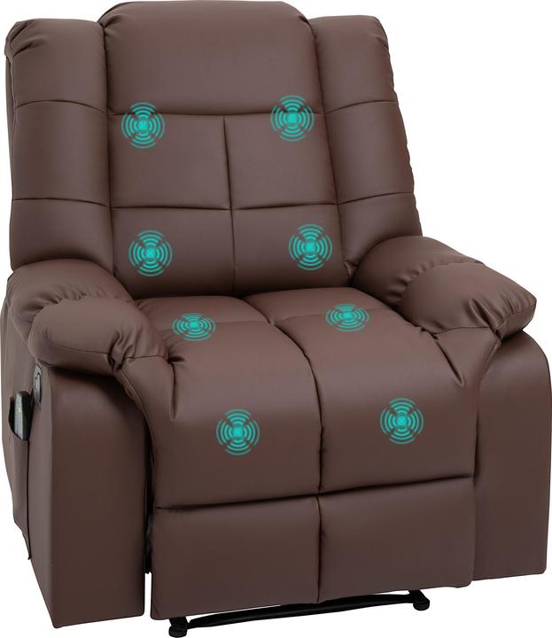 Immagine prodotto Homcom Sedia per massaggi con funzione reclinabile e telecomando