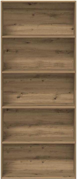 Actual product image VidaXL Bücherregal Bücherschrank Standregal Raumteiler Wandregal Artisan-Eiche (80 x 30 x 189 cm)