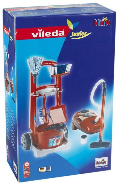 Image du produit Theo Klein Chariot à balais Vileda + aspirateur