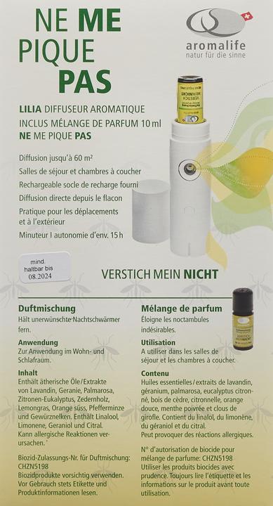 Image du produit Aromalife Ne perce pas mon arôme Lilia Nébuliseur (10 ml)