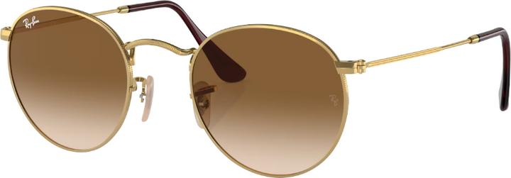 Actual product image Ray Ban ROUND METAL RB3447 Brown on gold S
