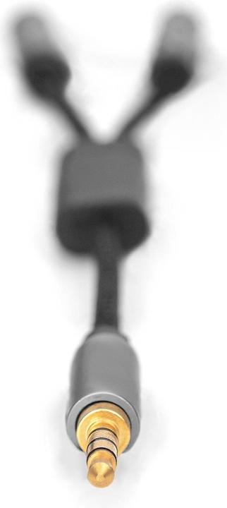 Produktbild Digitus Audio Splitter, 3,5 mm Klinke auf 2x 3,5 mm Buchse (0.20 m)