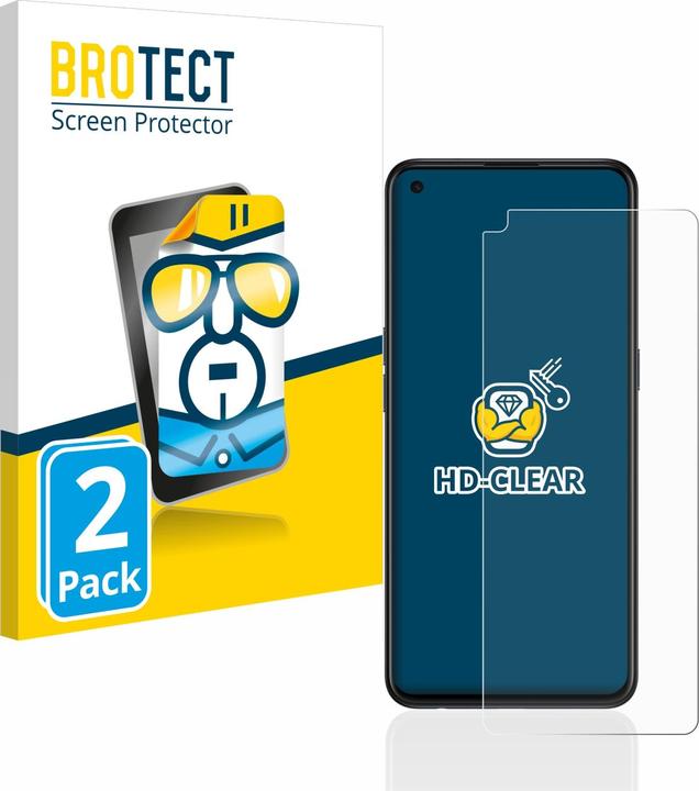 Produktbild BROTECT Schutzfolie Displayschutz Klar (2 Stück, Oppo Find X3 Lite)