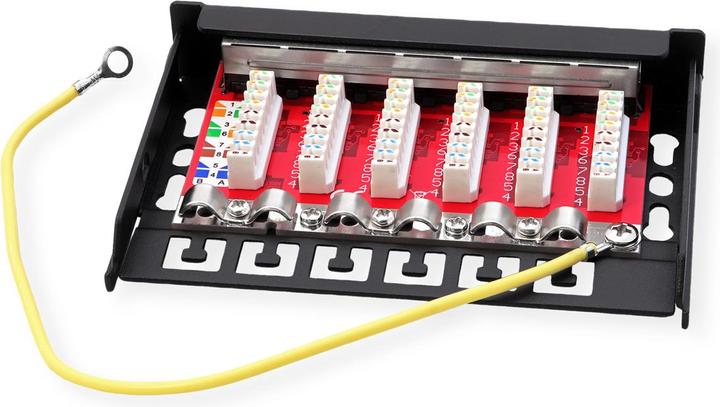 Immagine prodotto Roline Pannello patch mini 6x RJ45 schermato Cat.6A/Cl.EA, 0.5U