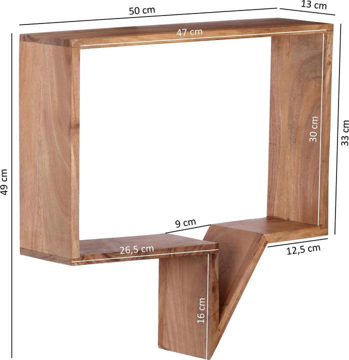 Produktbild Wohnling Mumbai (50 x 13 x 49 cm, 40 x 13 x 39 cm)
