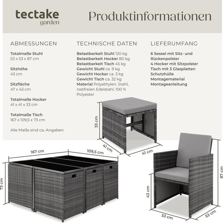 Actual product image tectake Malaga