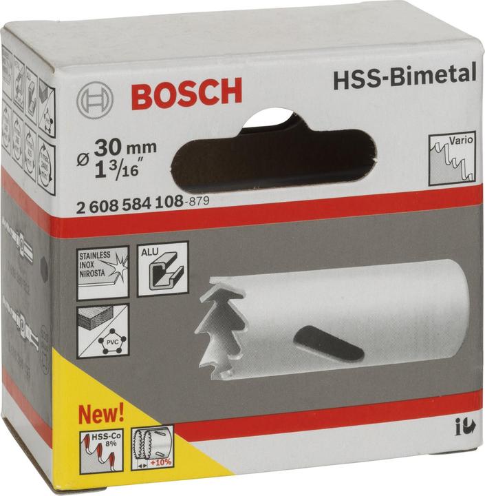 Produktbild Bosch Professional Zubehör Lochsäge HSS-Bimetall für Standardadapter, 30 mm, 1 3/16-Zoll (30 mm)