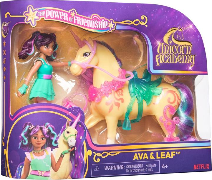 Image du produit Unicorn Academy - Ava et licorne Leaf (avec vraie crinière et queue et brosse)