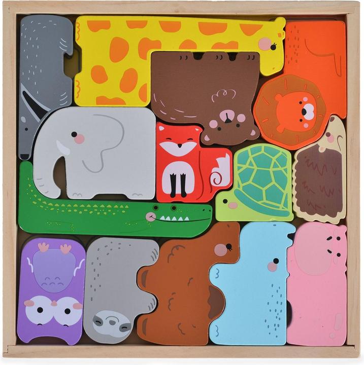 Image du produit Moni Puzzle enfants animaux 3002 (14 pièces)