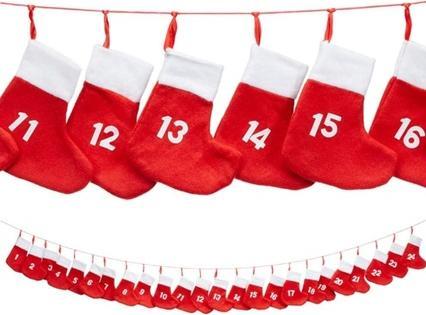 Produktbild Cepewa MIK Funshopping Adventskalender zum Befüllen aus Filz Weihnachtsbaum