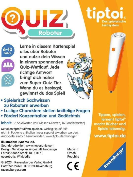 Actual product image tiptoi Robot quiz (German)