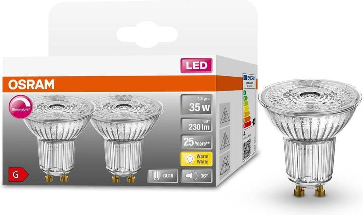Actual product image Osram Led Superstar Par16 (GU10, 3.40 W, 230 lm, 2 x, G)