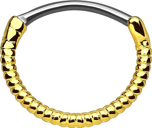 Image du produit Star Piercing Anneau septum corde or rose (Acier chirurgical 316L, Laiton)