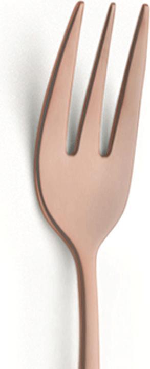 Actual product image Amefa Cake fork set 6 pieces PVD copper 1410 Austin (6 Piece, Pitchfork)