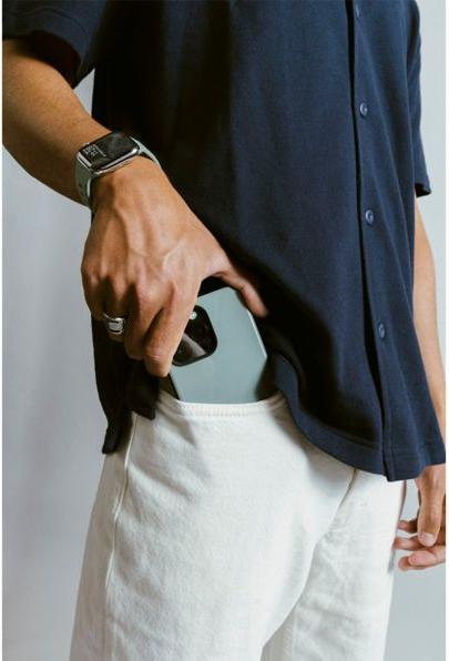 Actual product image Nomad Sport Case iPhone 15 Pro Coastal Rock