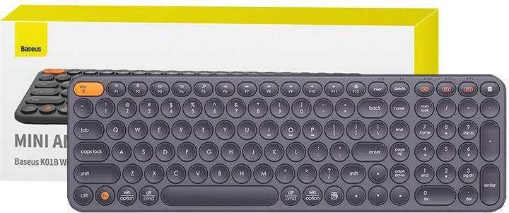 Produktbild Baseus Wireless Tri-Mode Keyboard K01B (Gray) (US, Kabellos, Kabelgebunden)
