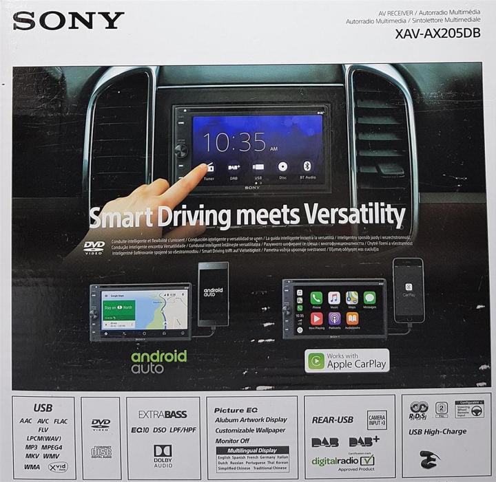 Image du produit Sony Xav-Ax205db (Voiture Android, Apple Carplay)