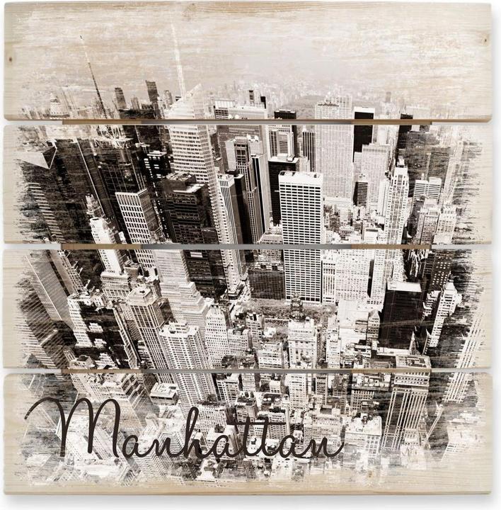 Produktbild Trenddeko Manhattan Luftbild (40 x 41.5 cm)
