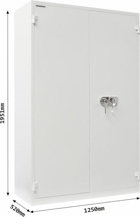 Produktbild Rottner Stahlbüroschrank Office 4 Premium Doppelbartschloss (818 l)