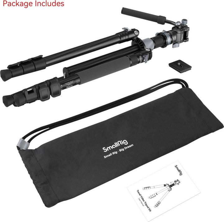 Actual product image SmallRig Travel Video Tripod Kit (Metal, Plastic, Carbon)