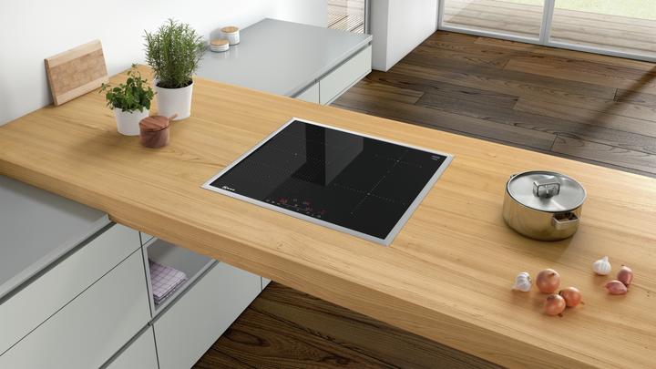 Actual product image Neff T56BD50N0 Cooktop, Stainless Steel Integrated Zone Induction Hob 4 Zone(s)