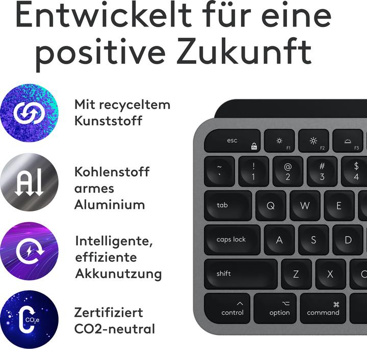 Image du produit Logitech MX Keys S Combo for Mac (DE, Sans fil)