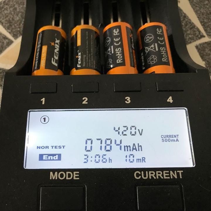 Immagine prodotto Fenix Batteria, 3,7 V max. 760mAh al litio (4 pz., 16340, 760 mAh)