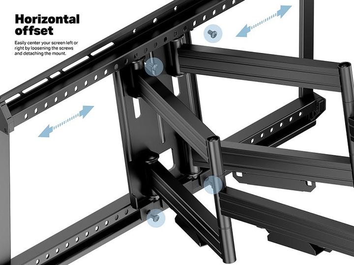 Produktbild Multibrackets Wandhalter 42-100", schwarz, Tragkraft 70kg (Wand, 100", 70 kg)