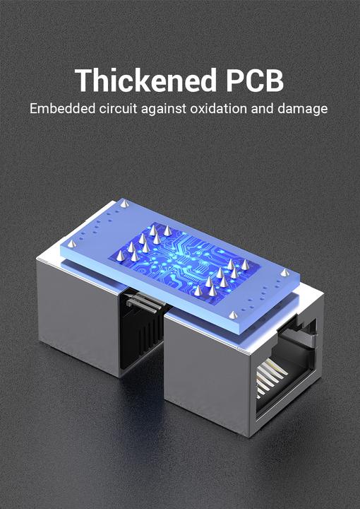 Actual product image Vention Keystone Jack Cat.6 FTP Connector IPVB0 Black (Keystone module)