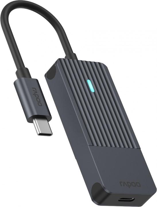 Produktbild Rapoo USB-C Hub, USB-C auf USB-C, grau (USB-C, 4 Ports)