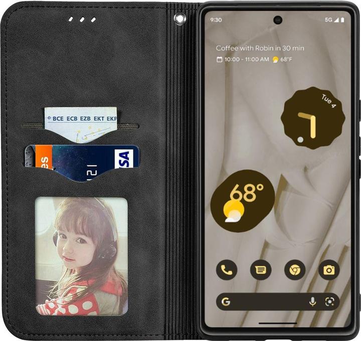 Actual product image König Design Case Mobile Protection for Google Pixel 7A Case Cover Flip Pocket Wallet Cases New (Google Pixel 7a)
