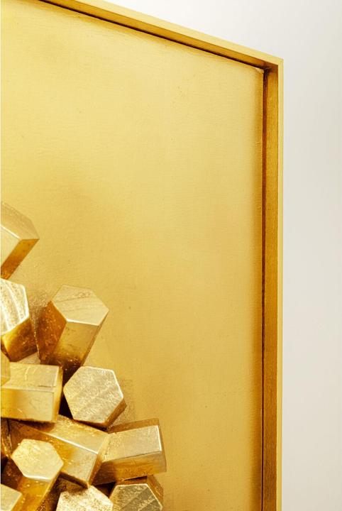 Immagine prodotto Kare Design Oggetto da parete Mikado Gold 120x120cm (120 x 120 cm)