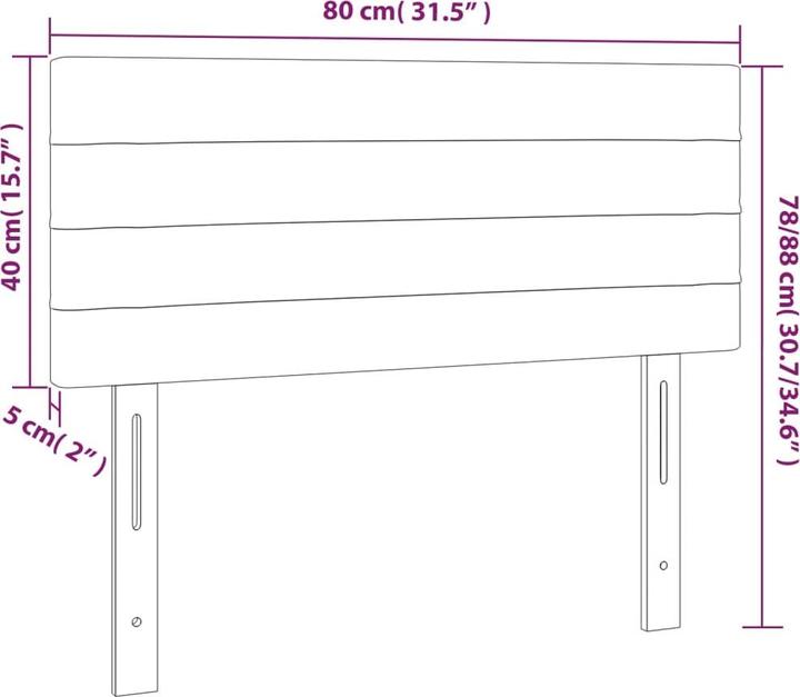 Actual product image VidaXL Erin (80 x 5 x 88 cm)